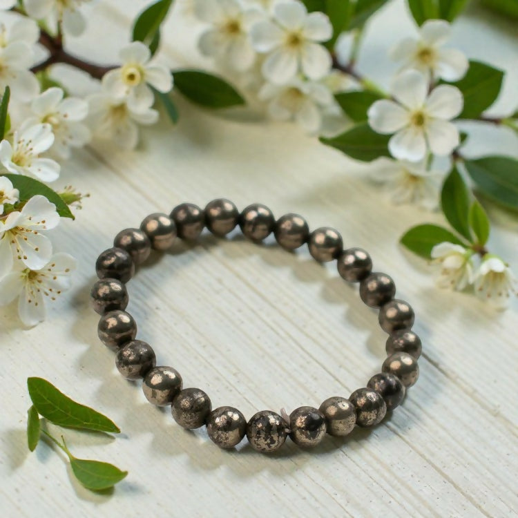 Onearth Raw Pyrite Bracelet (certified) - EarthBased