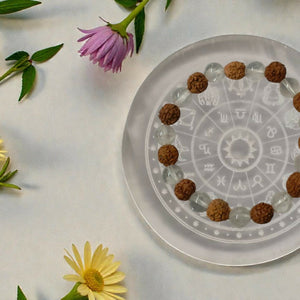 Onearth crystal rudraksha bracelet (certified) - EarthBased 