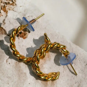 Chain Hoops Earrings | ONEarth - EarthBased 