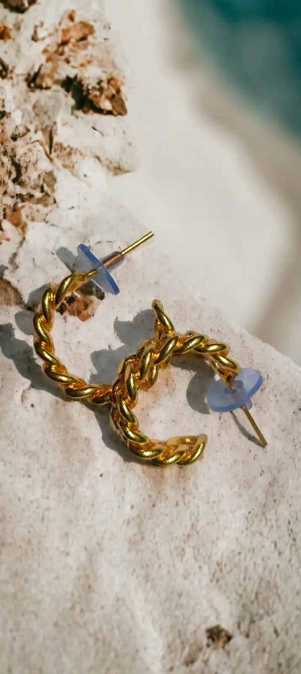 Chain Hoops Earrings | ONEarth - EarthBased 