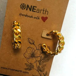 Chain Hoops Earrings | ONEarth - EarthBased 