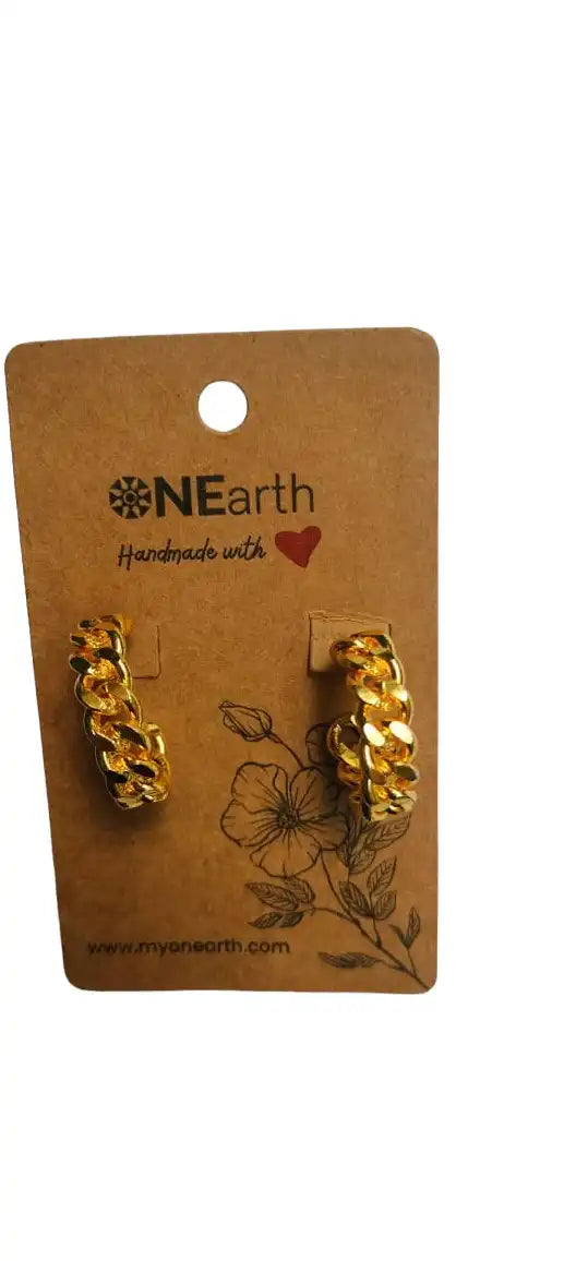 Chain Hoops Earrings | ONEarth - EarthBased 