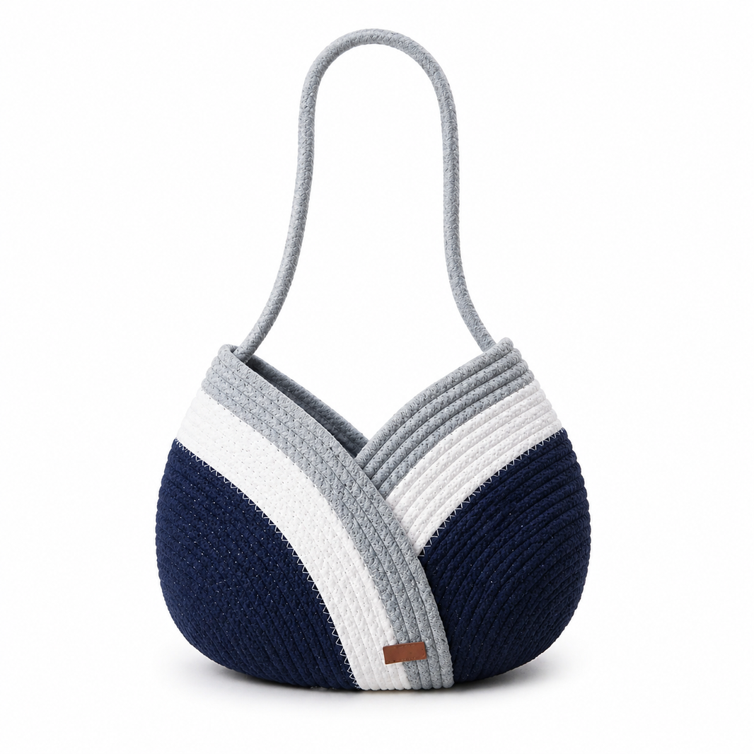 Onearth Cotton Rope Handmade Knot Bag