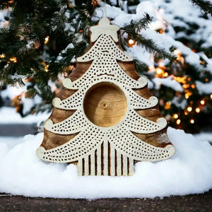 Christmas tree tea light holder (set of 2) | ONEarth - EarthBased 