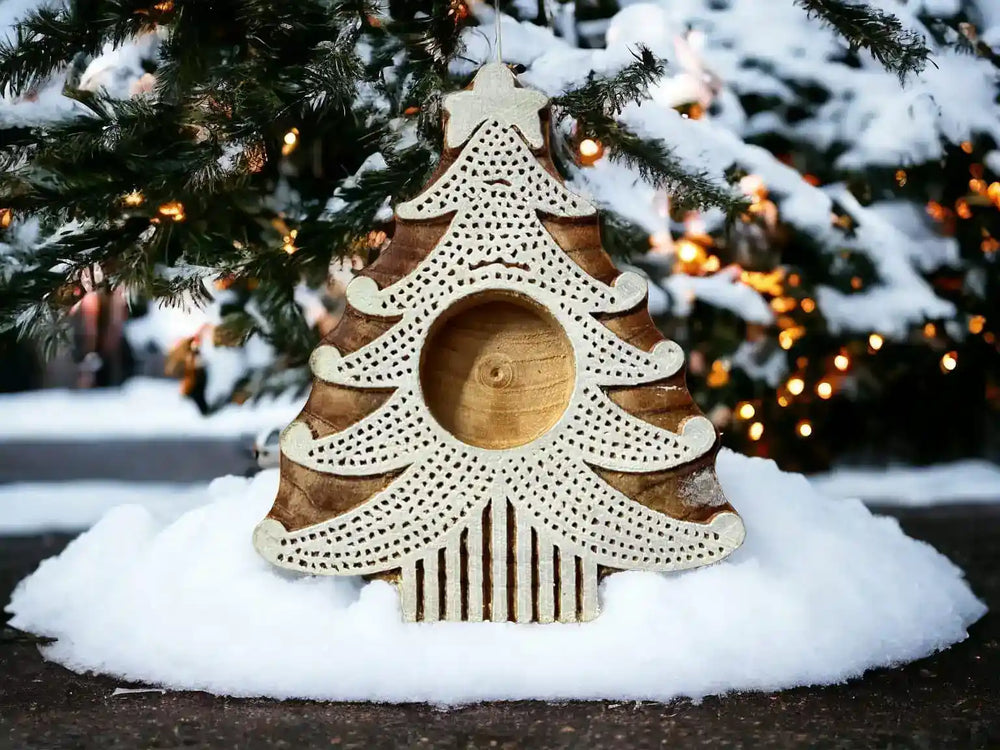 Christmas tree tea light holder (set of 2) | ONEarth - EarthBased 