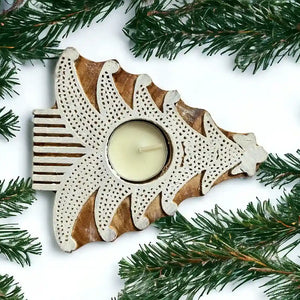 Christmas tree tea light holder (set of 2) | ONEarth - EarthBased 