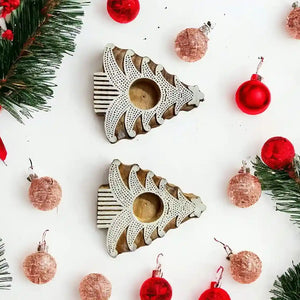 Christmas tree tea light holder (set of 2) | ONEarth - EarthBased 