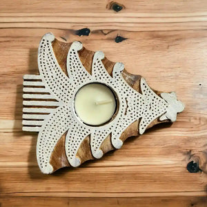 Christmas tree tea light holder (set of 2) | ONEarth - EarthBased 