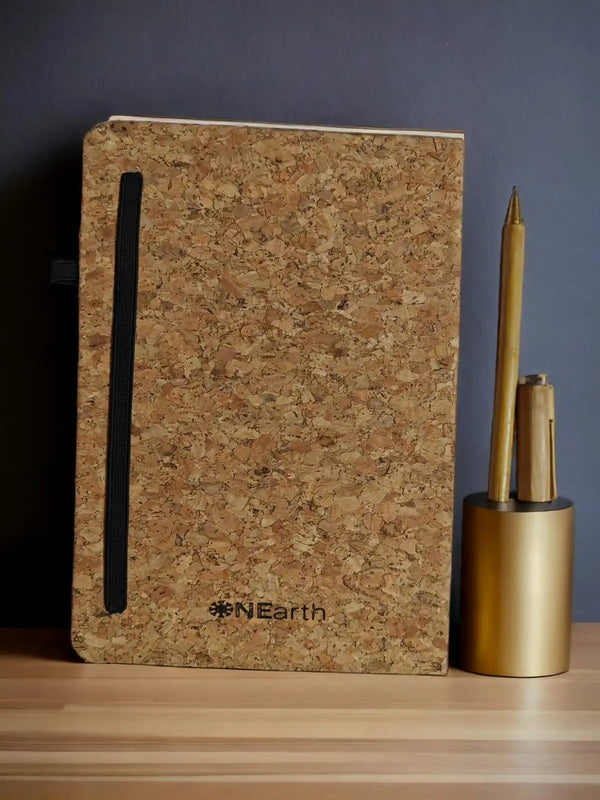 Cork Planner with Bamboo pen | ONEarth - EarthBased 