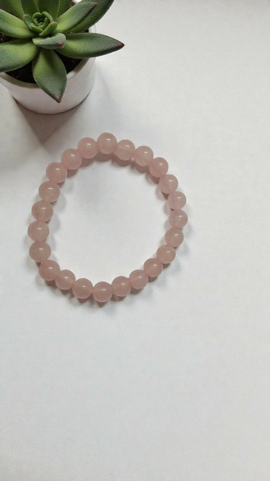 Onearth Rose Quartz Healing Bracelet (certified) - EarthBased 