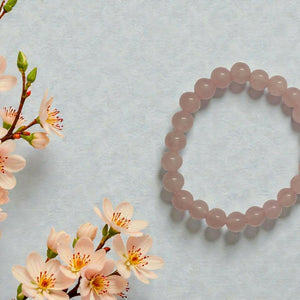 Onearth Rose Quartz Healing Bracelet (certified) - EarthBased 