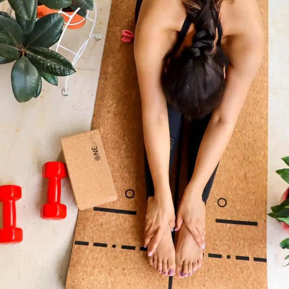 Yoga Block/Brick - Cork Pack of 1 | ONEarth - EarthBased 