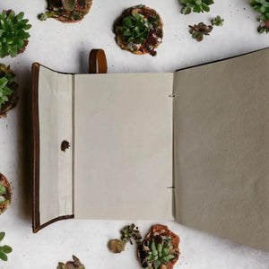 Recycled Paper Vegan Leather Journal - A6 | ONEarth - EarthBased 