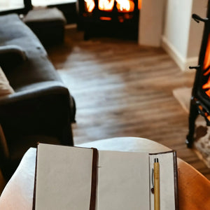Recycled Paper Vegan Leather Journal - A6 | ONEarth - EarthBased 