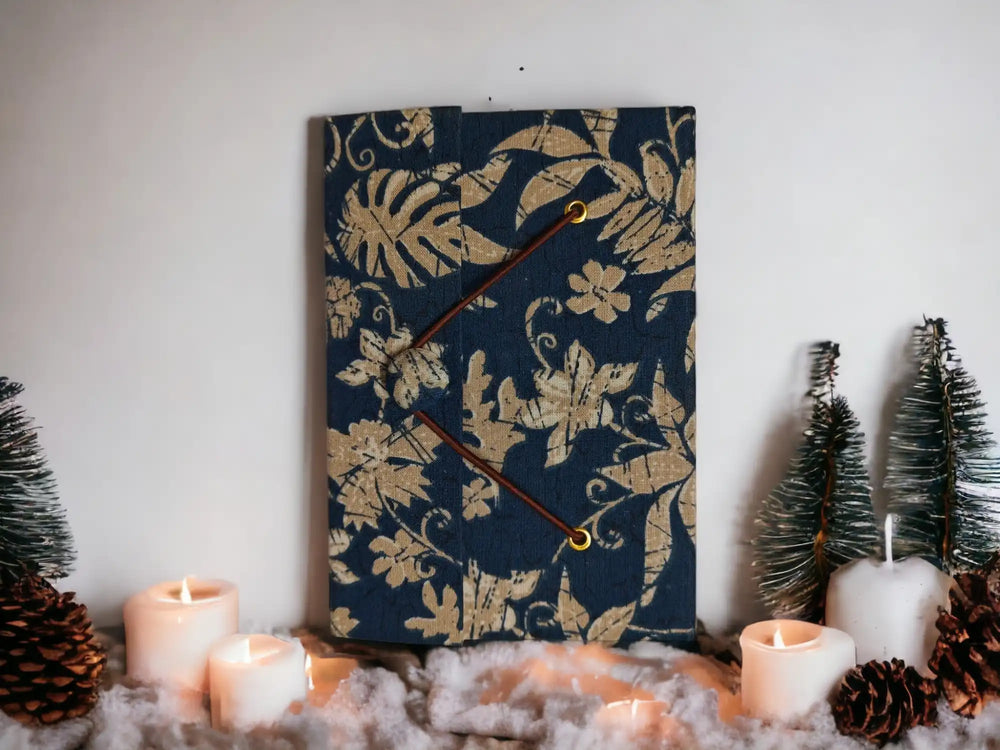 Recycled Paper Vintage Journal (BLUE) - Small | ONEarth - EarthBased 