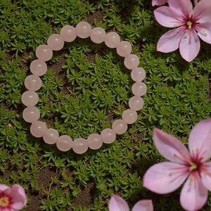 Onearth Rose Quartz Healing Bracelet (certified) - EarthBased 