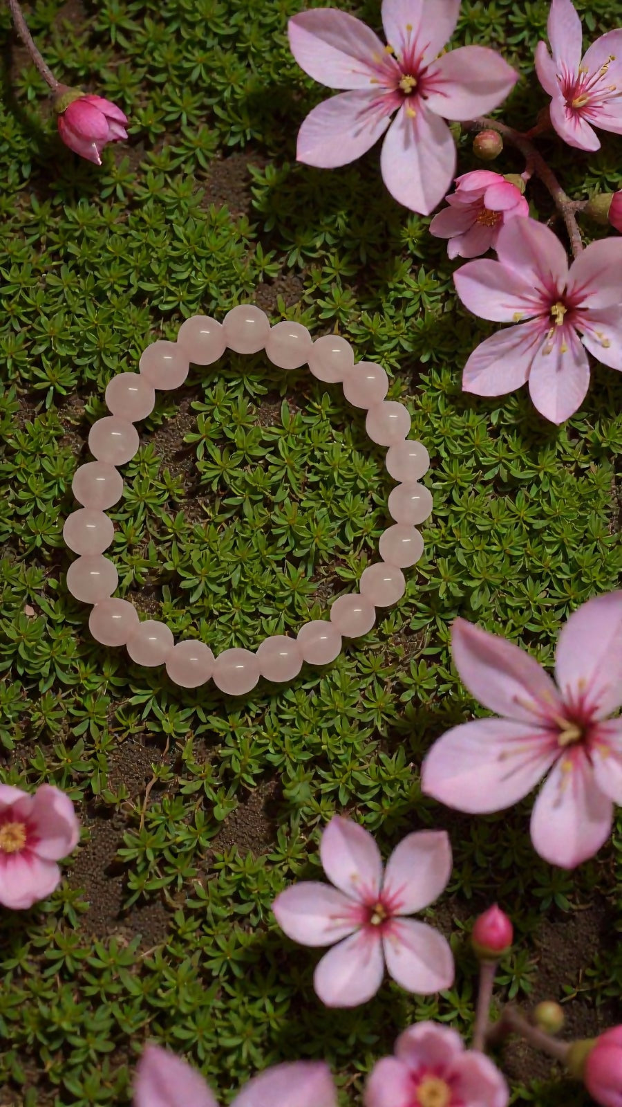 Onearth Rose Quartz Healing Bracelet (certified) - EarthBased 