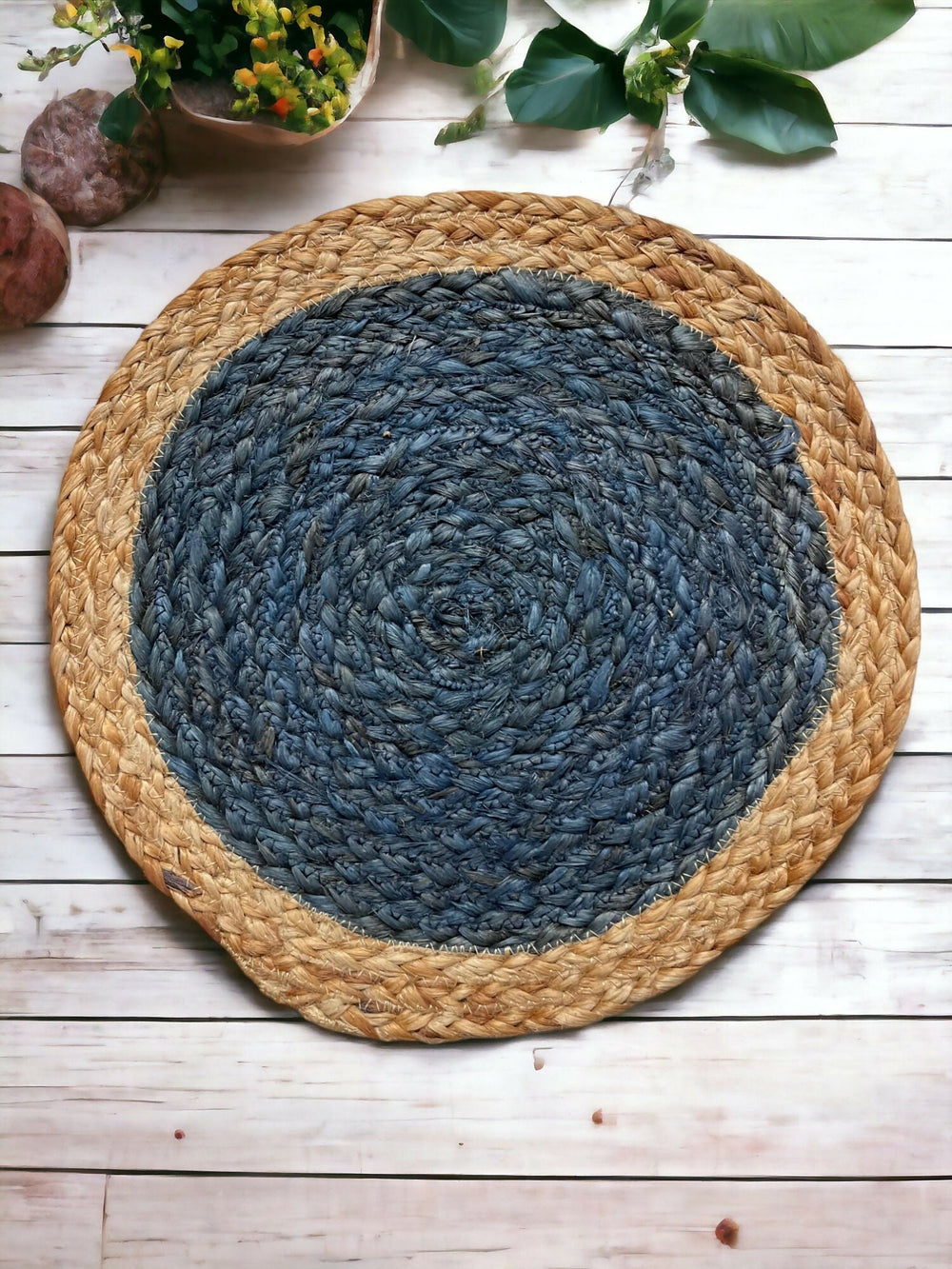 Jute Placemats set of 2 (blue) - EarthBased 