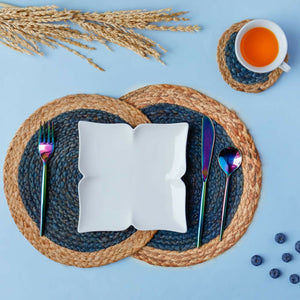 Jute Placemats set of 2 (blue) - EarthBased 
