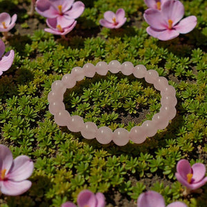 Onearth Rose Quartz Healing Bracelet (certified) - EarthBased 